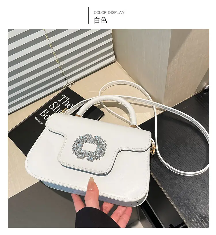Diamond Encrusted Square Shoulder Bag 2025 Spring Summer — feature 21