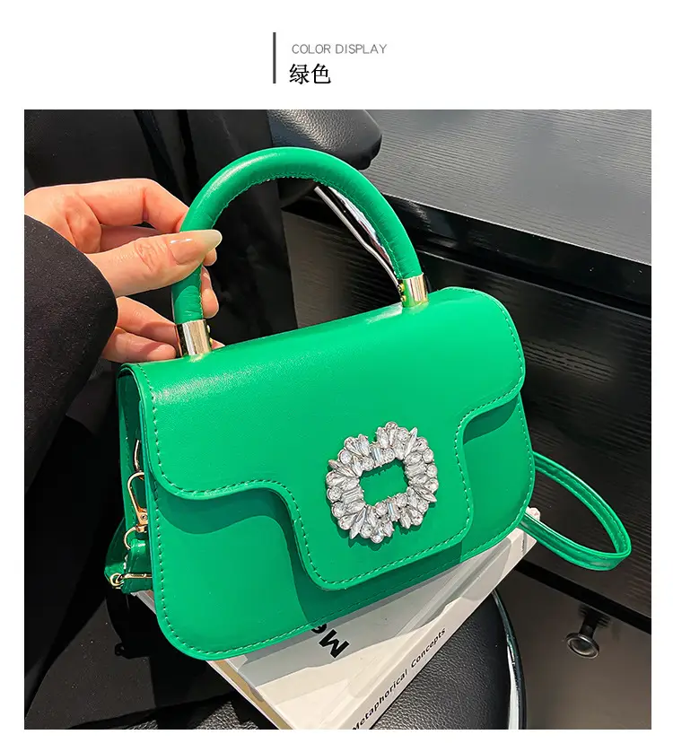 Diamond Encrusted Square Shoulder Bag 2025 Spring Summer — feature 22
