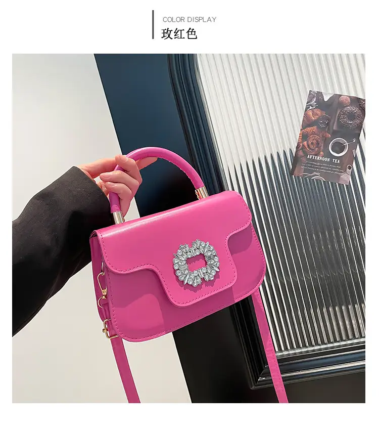 Diamond Encrusted Square Shoulder Bag 2025 Spring Summer — feature 23
