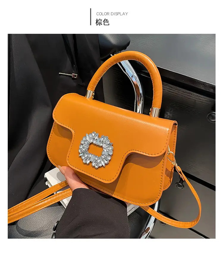 Diamond Encrusted Square Shoulder Bag 2025 Spring Summer — feature 24