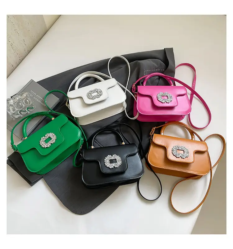 Diamond Encrusted Square Shoulder Bag 2025 Spring Summer — feature 25