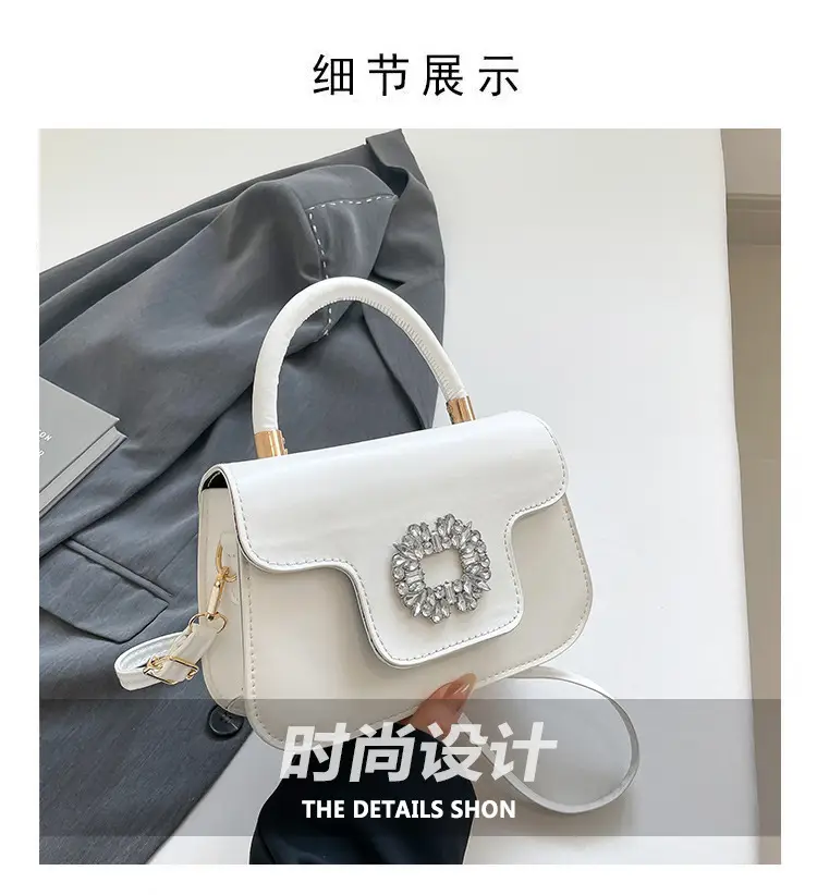 Diamond Encrusted Square Shoulder Bag 2025 Spring Summer — feature 3
