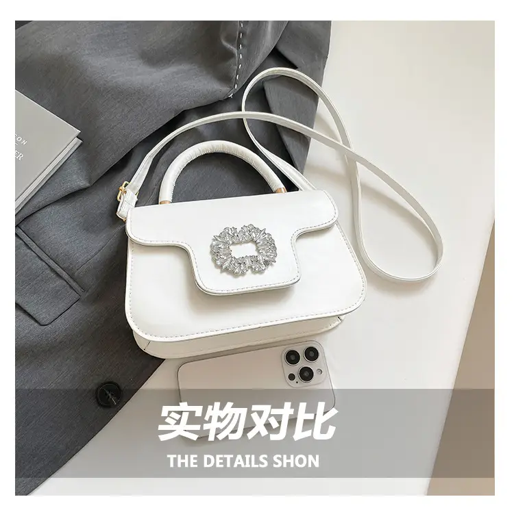 Diamond Encrusted Square Shoulder Bag 2025 Spring Summer — feature 6