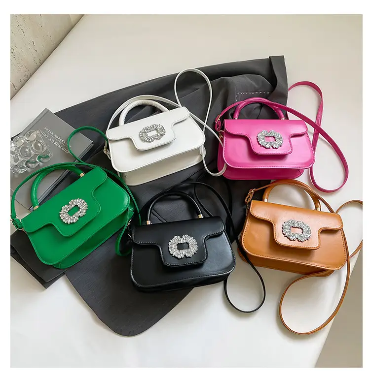 Diamond Encrusted Square Shoulder Bag 2025 Spring Summer — feature 8
