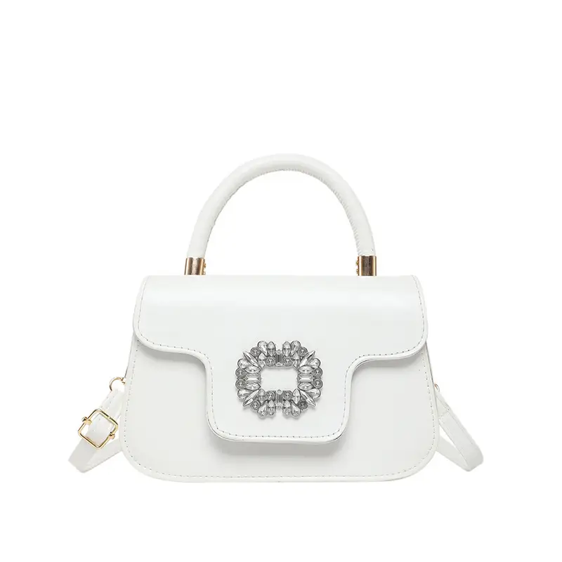 Diamond Encrusted Square Shoulder Bag 2025 Spring Summer - Image 3