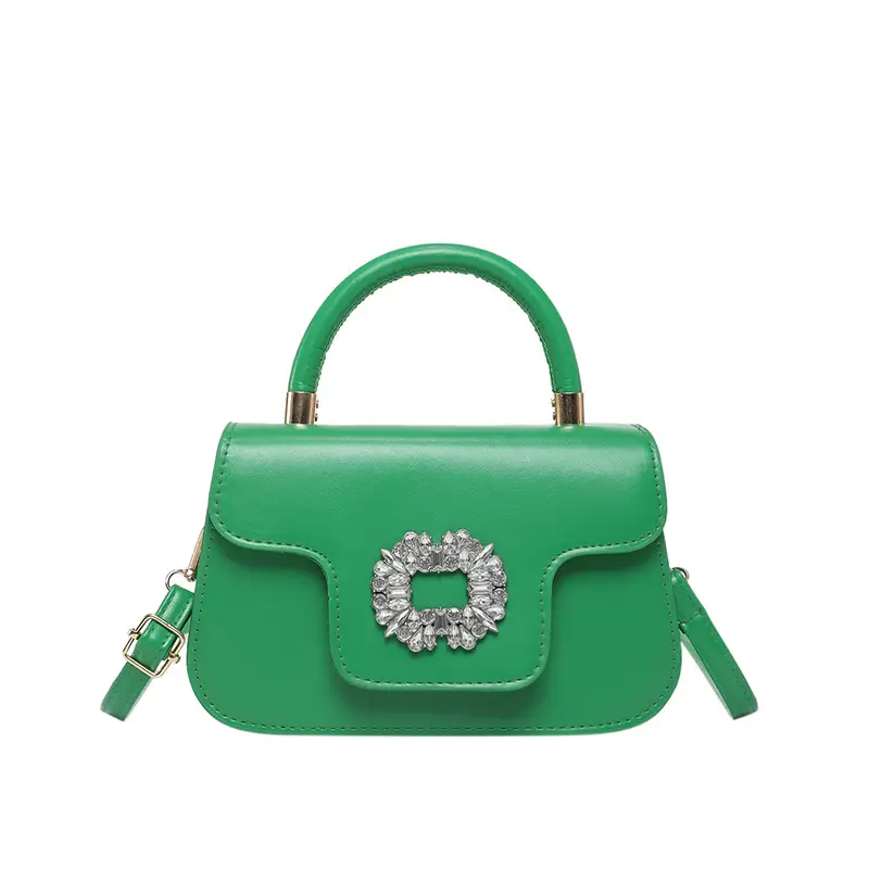 Diamond Encrusted Square Shoulder Bag 2025 Spring Summer - Image 4