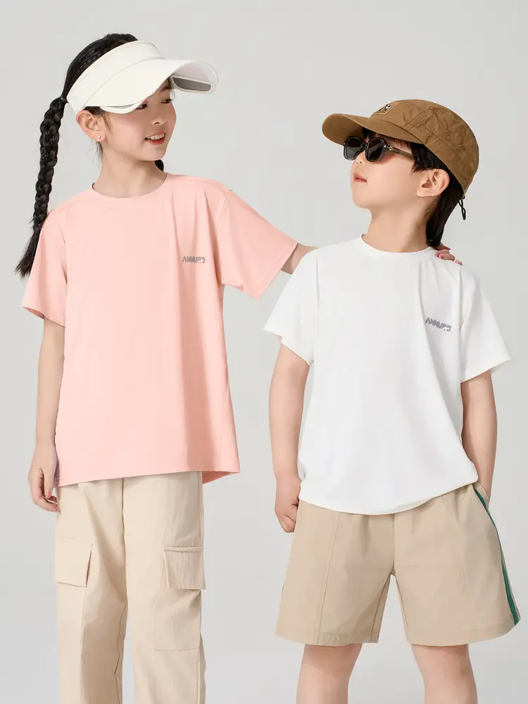 Boys Girls Light Blue T-Shirt Medium Large Summer Casual - Image 7