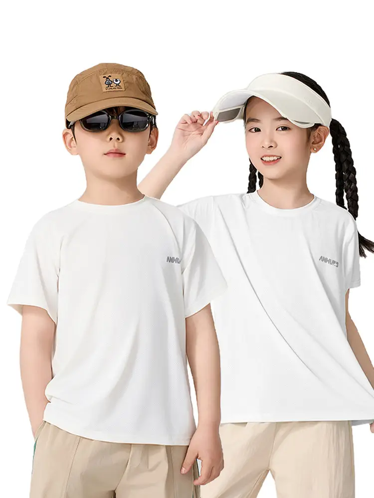 Boys Girls Light Blue T-Shirt Medium Large Summer Casual - Image 9