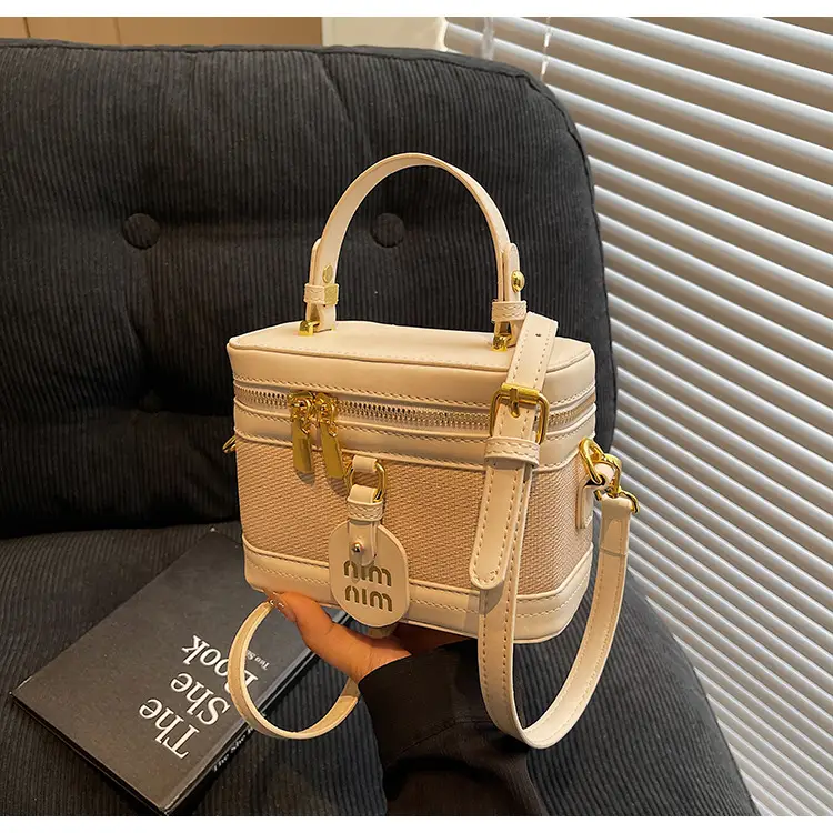Black Crossbody Bag with Gold Latches for Women — feature 18