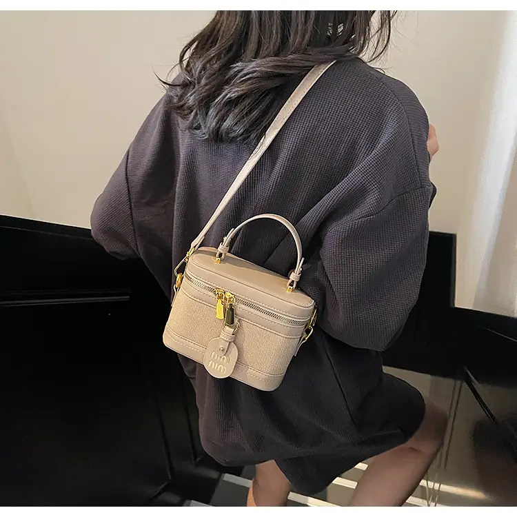 Black Crossbody Bag with Gold Latches for Women — feature 21