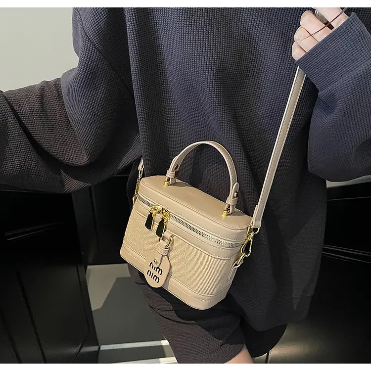 Black Crossbody Bag with Gold Latches for Women — feature 24