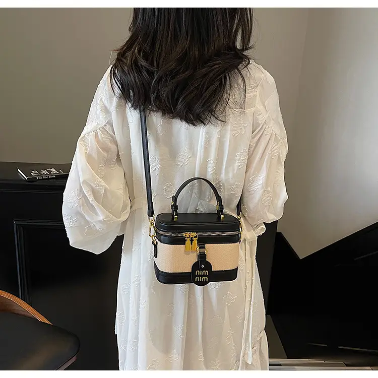 Black Crossbody Bag with Gold Latches for Women — feature 27
