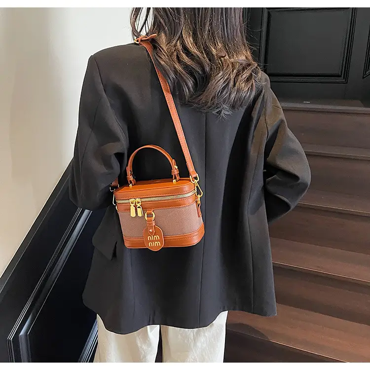 Black Crossbody Bag with Gold Latches for Women — feature 29