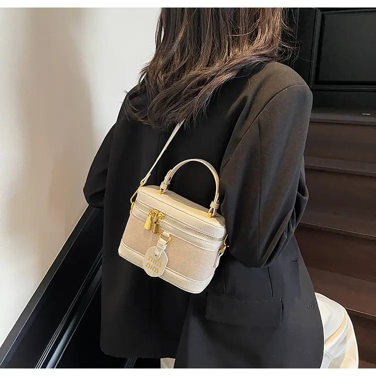 Black Crossbody Bag with Gold Latches for Women — feature 33
