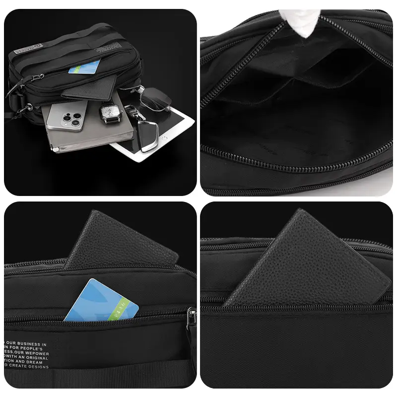 WEPOWER New Business Crossbody Bag Water Resistant Men's Travel Bag - Image 8