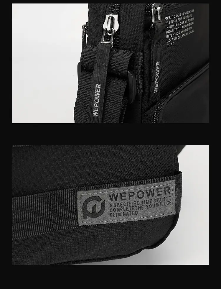 WEPOWER New Business Crossbody Bag Water Resistant Men's Travel Bag — feature 20