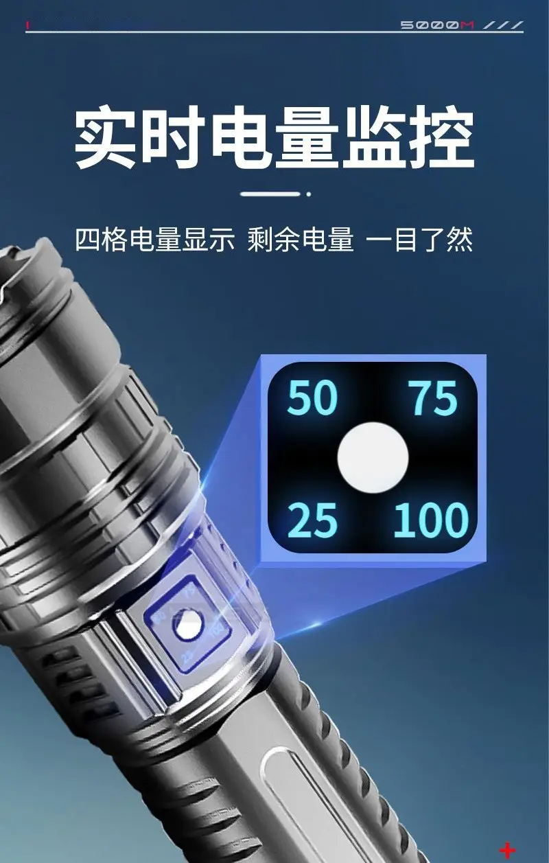 Cross-border Explosion Flashlight High Lumen Red Laser Gun β feature 11