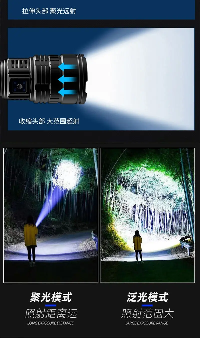 Cross-border Explosion Flashlight High Lumen Red Laser Gun β feature 9