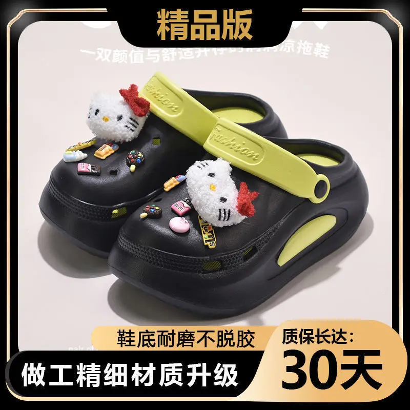 Hello Kitty Eva Clogs for Women, Summer Thick-Soled Non-Slip Odor-Free Beach Sandals, Trendy Women's Non-Slip Odor-Free Slippers - Image 2