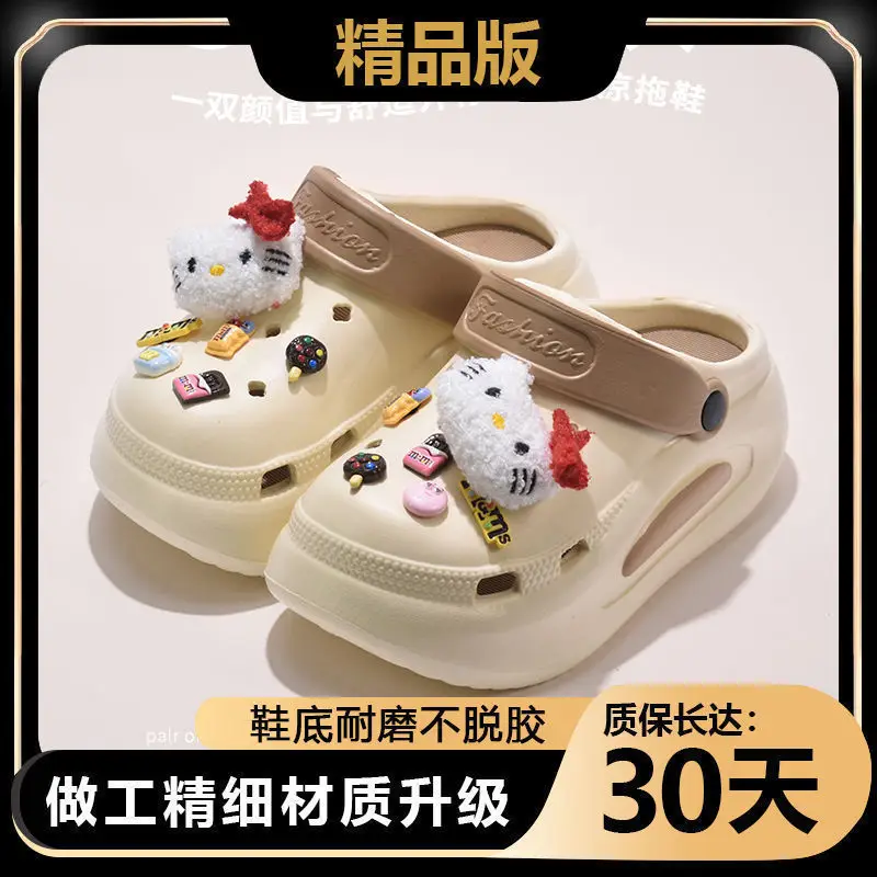 Hello Kitty Eva Clogs for Women, Summer Thick-Soled Non-Slip Odor-Free Beach Sandals, Trendy Women's Non-Slip Odor-Free Slippers - Image 3