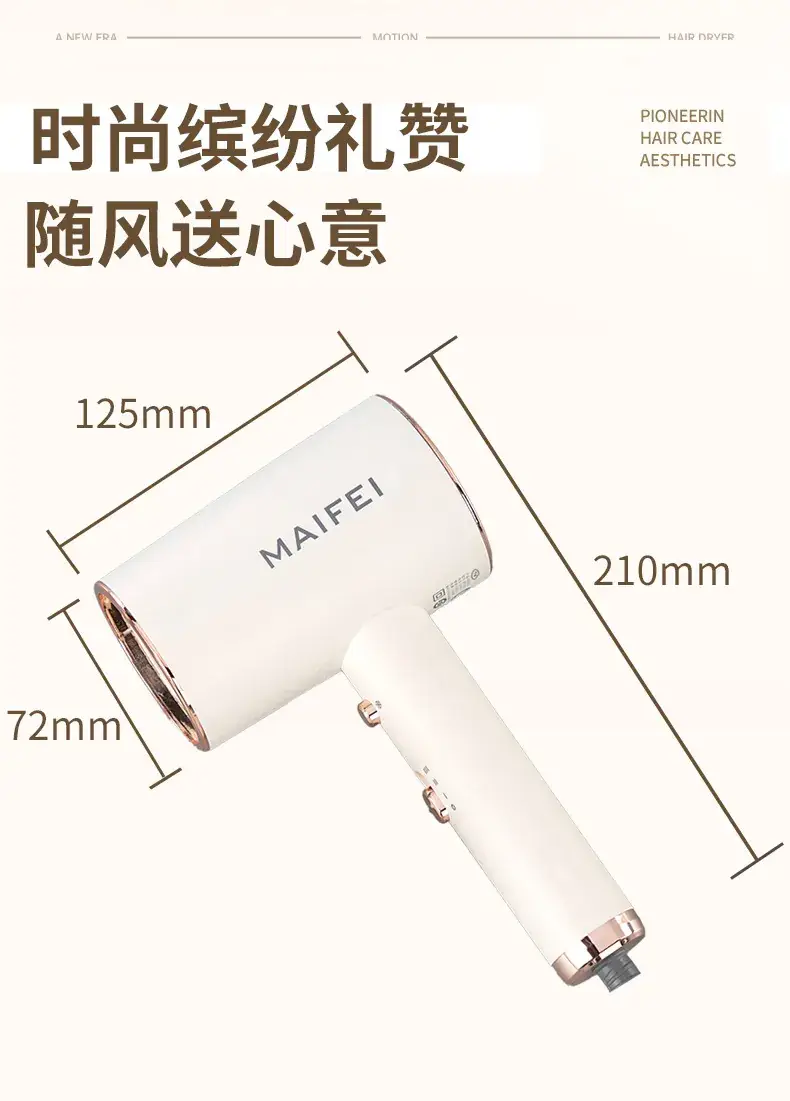 Household Negative Ion Hair Dryer with Cold/Warm Switch — feature 21