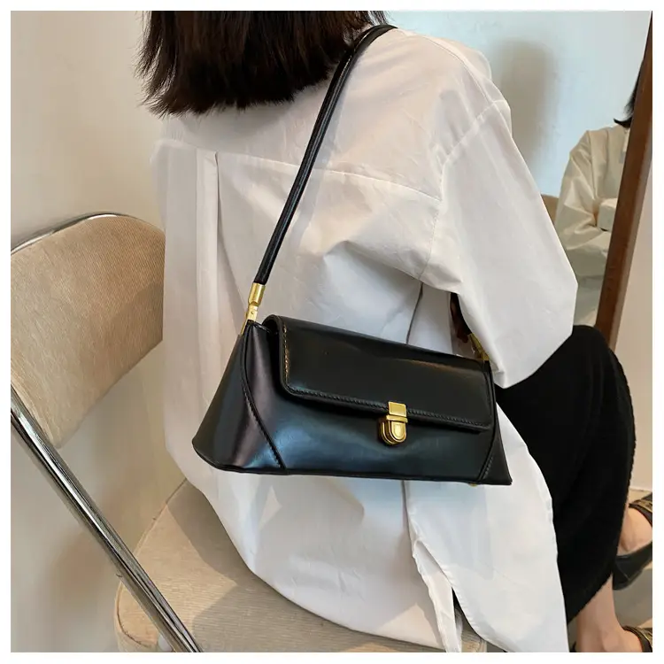 Retro Underarm Lock Bag Women Brown 2025 — feature 10