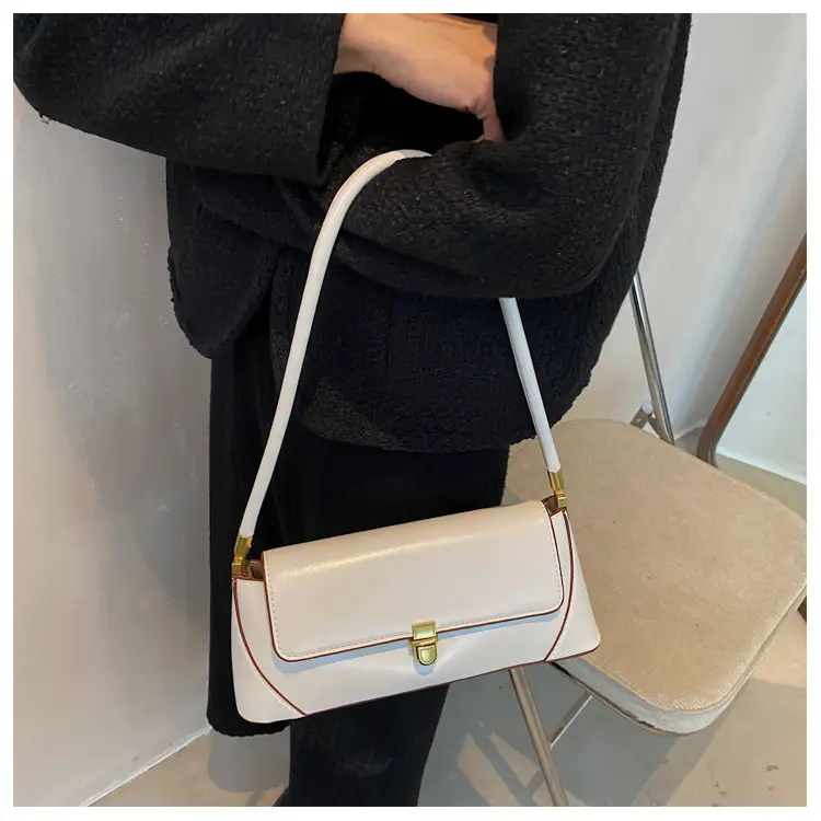 Retro Underarm Lock Bag Women Brown 2025 — feature 14