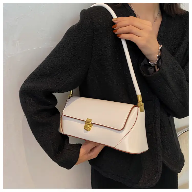 Retro Underarm Lock Bag Women Brown 2025 — feature 15