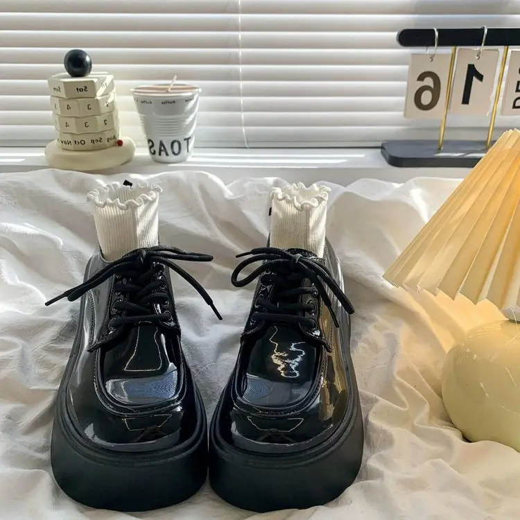 Black Thick Platform Mary Jane Shoes Women 2025 - Image 4
