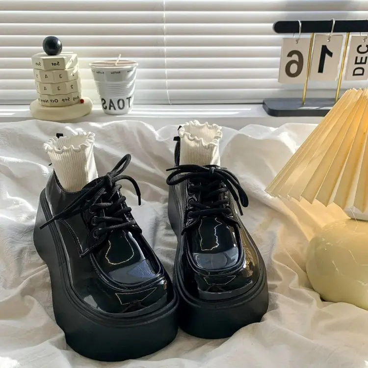 Black Thick Platform Mary Jane Shoes Women 2025 - Image 6
