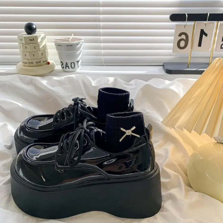 Black Thick Platform Mary Jane Shoes Women 2025 - Image 2