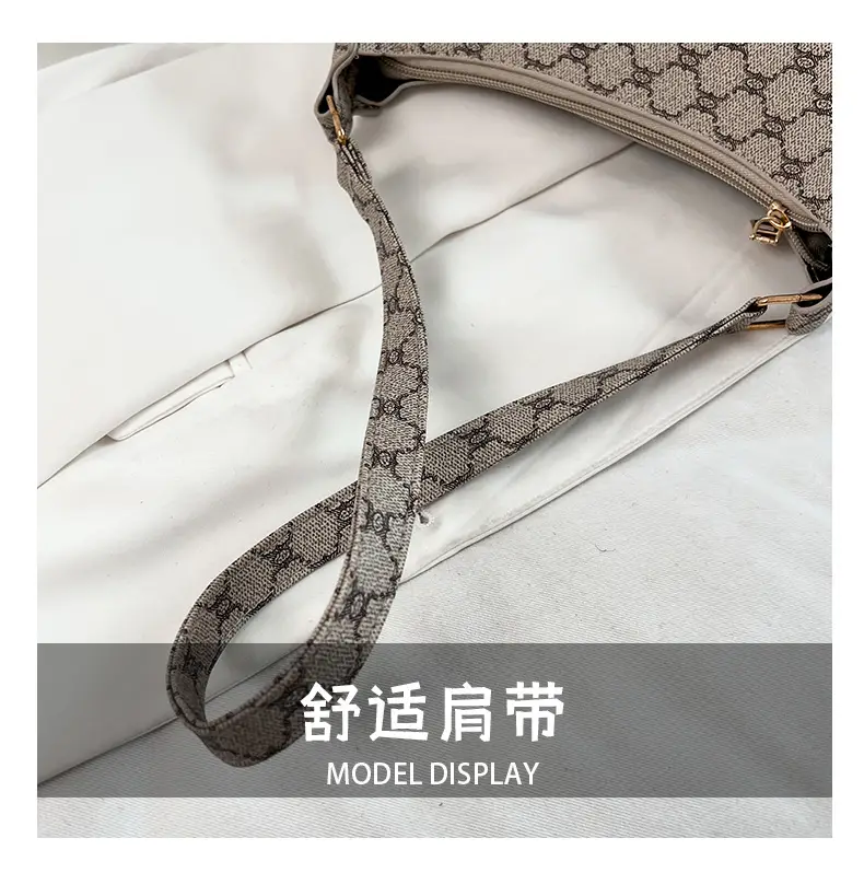 French Stiletto Shoulder Bag Women Retro Brown Monogram — feature 6