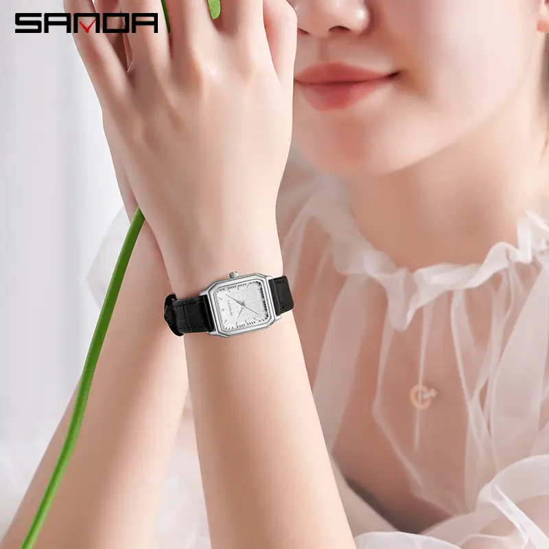 Sanda Gold Square Women's Quartz Watch - Image 24