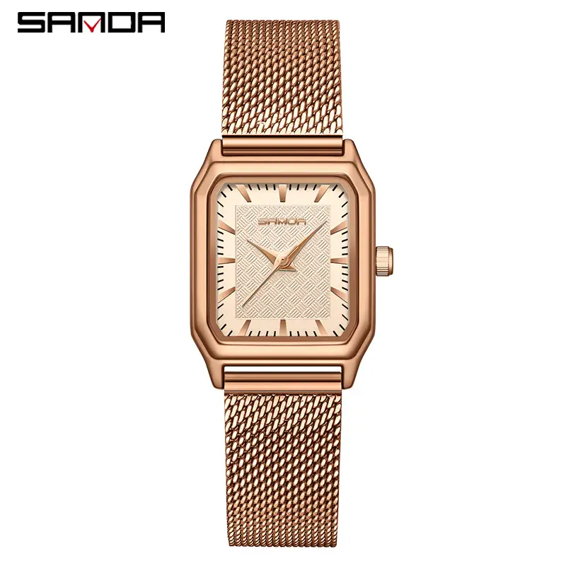 Sanda Gold Square Women's Quartz Watch - Image 11