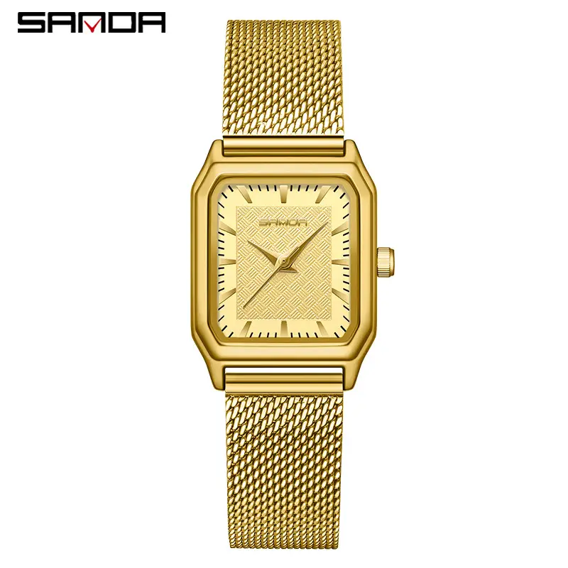 Sanda Gold Square Women's Quartz Watch - Image 15