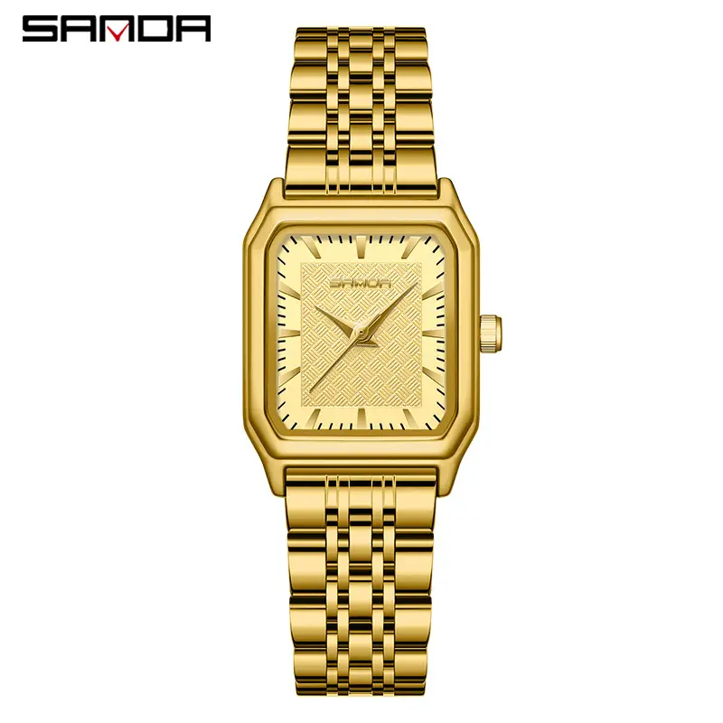 Sanda Gold Square Women's Quartz Watch - Image 19