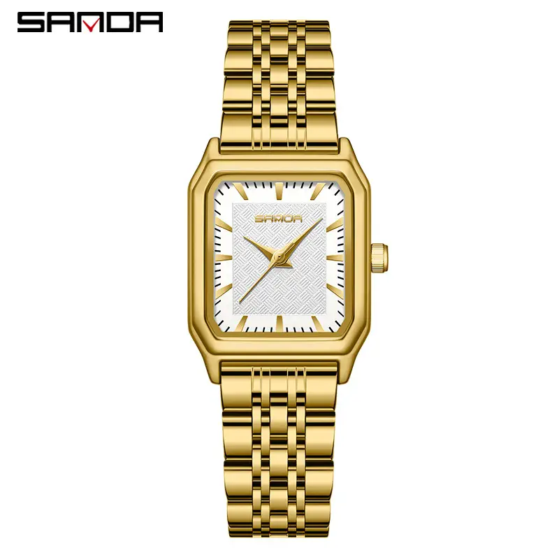 Sanda Gold Square Women's Quartz Watch - Image 20