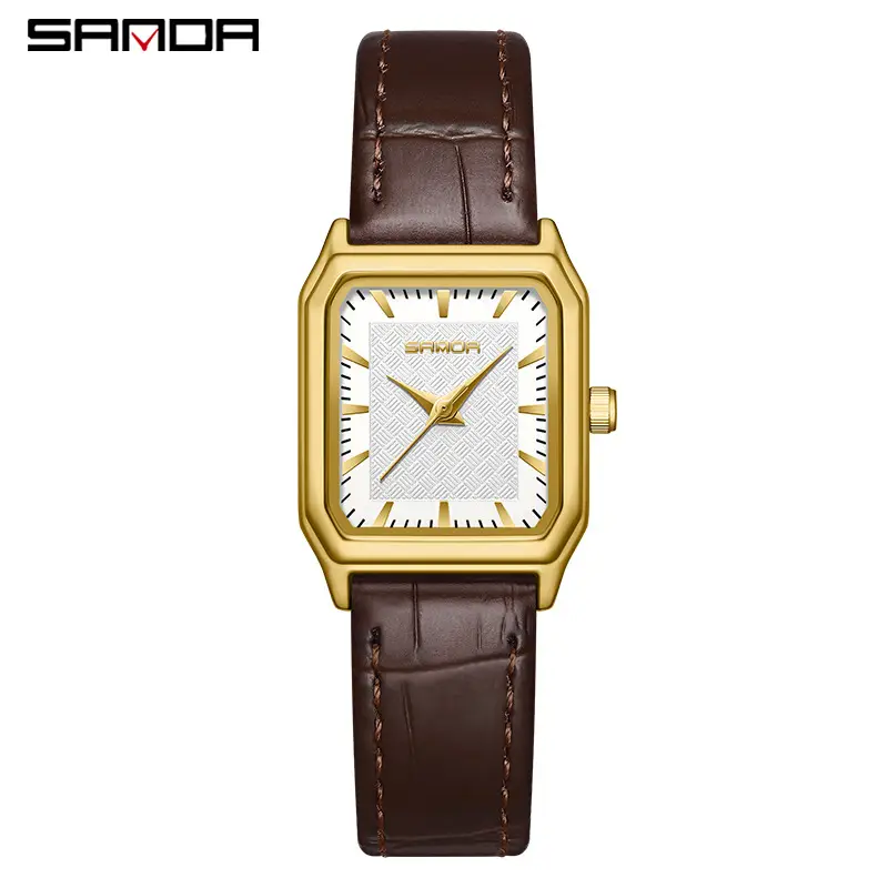Sanda Gold Square Women's Quartz Watch - Image 8