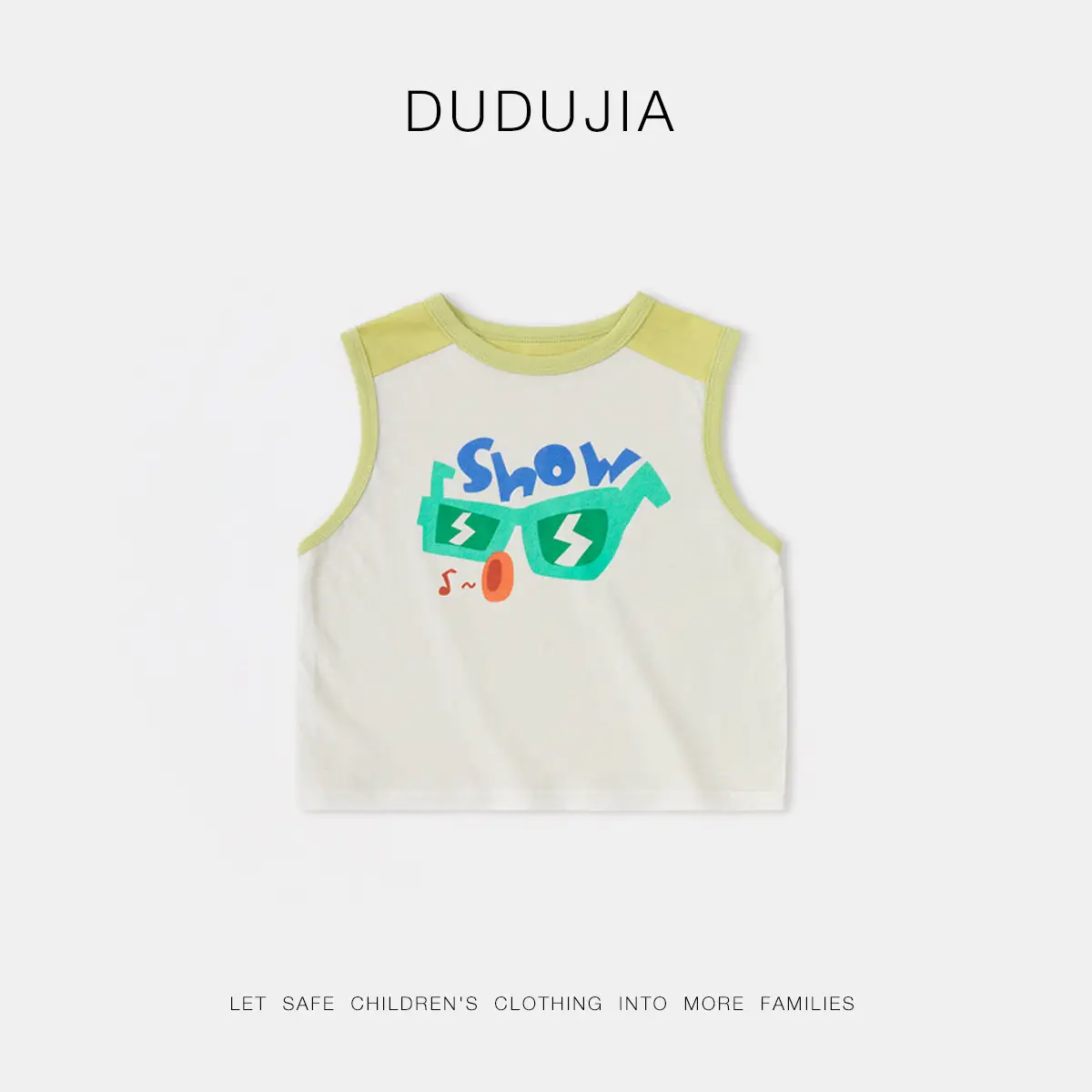 Dudu Jia Cotton T-Shirt White Kids Summer Wear - Image 15