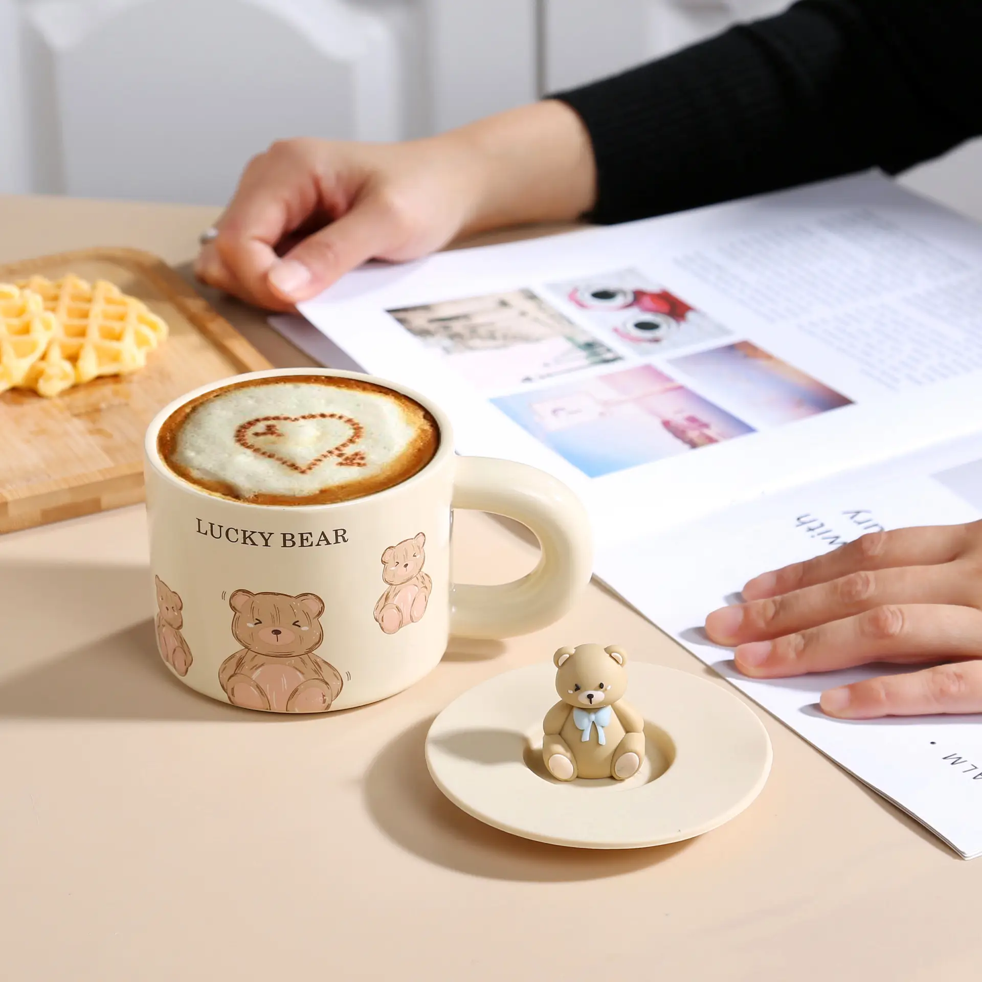 Cute Bear Ceramic Milk Fufu Cups for Girls — feature 13