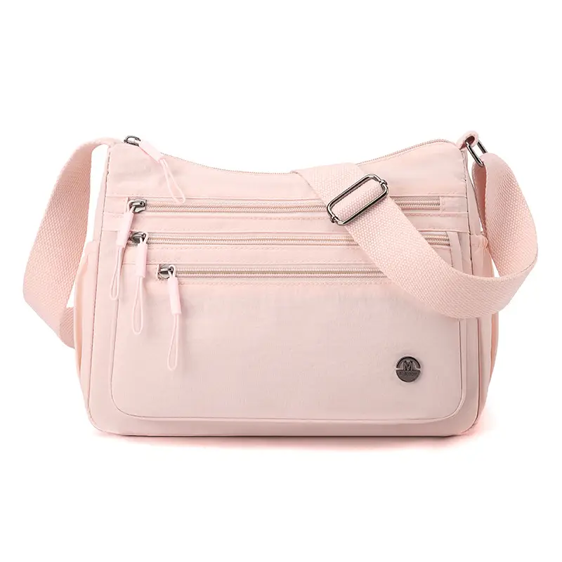 2025 New Green Nylon Crossbody Bag Multi-compartment Storage All-match
