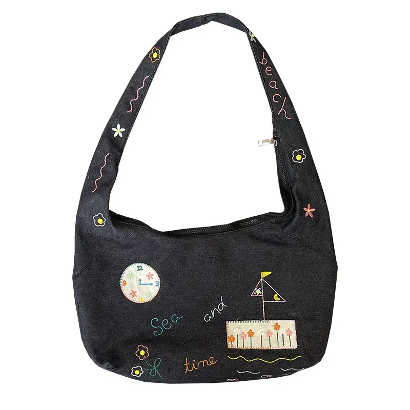 New Denim Crossbody Bag Large Capacity Women's Shoulder Bag - Image 5