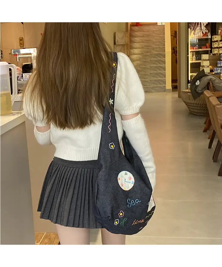 New Denim Crossbody Bag Large Capacity Women's Shoulder Bag — feature 18