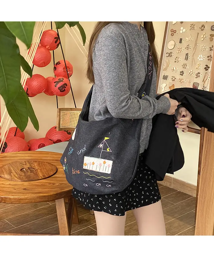 New Denim Crossbody Bag Large Capacity Women's Shoulder Bag — feature 24