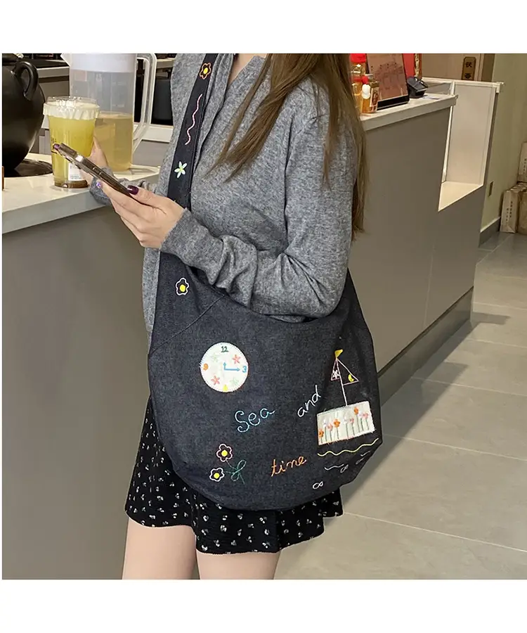 New Denim Crossbody Bag Large Capacity Women's Shoulder Bag — feature 25