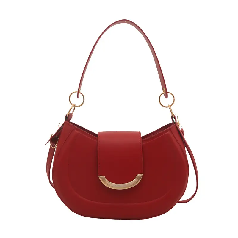 Women's Western Style Shoulder Bag 2025 Summer Solid Color