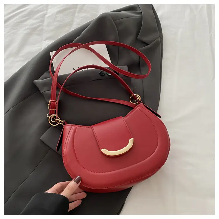 Women's Western Style Shoulder Bag 2025 Summer Solid Color — feature 10