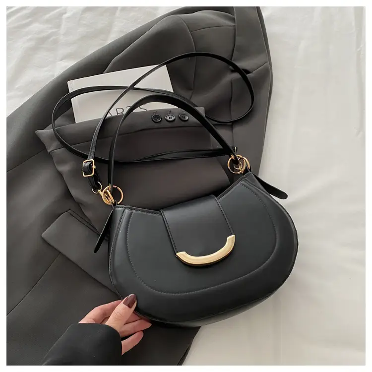 Women's Western Style Shoulder Bag 2025 Summer Solid Color — feature 11