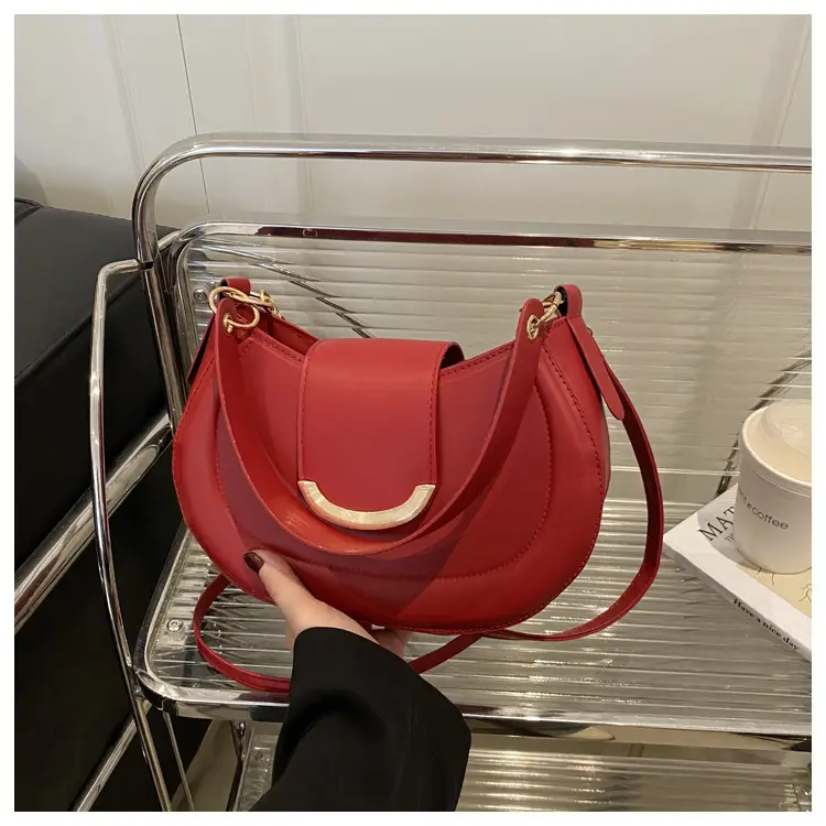 Women's Western Style Shoulder Bag 2025 Summer Solid Color — feature 17
