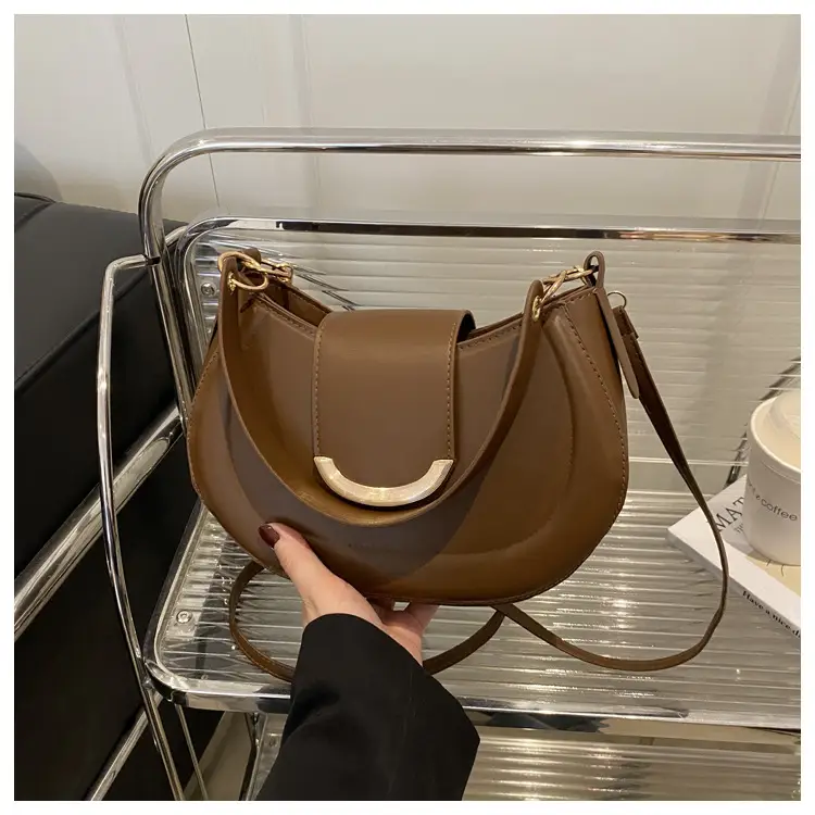 Women's Western Style Shoulder Bag 2025 Summer Solid Color — feature 18